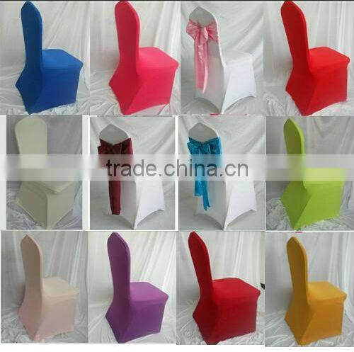 White spandex chair cover for wedding