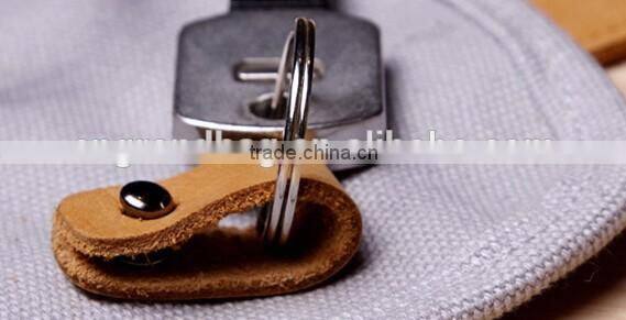 Multifuction High-capacity Genuine Leather and canvas Travel Data Cable Line Cellphone Camera Storage Bags Organizer Bag