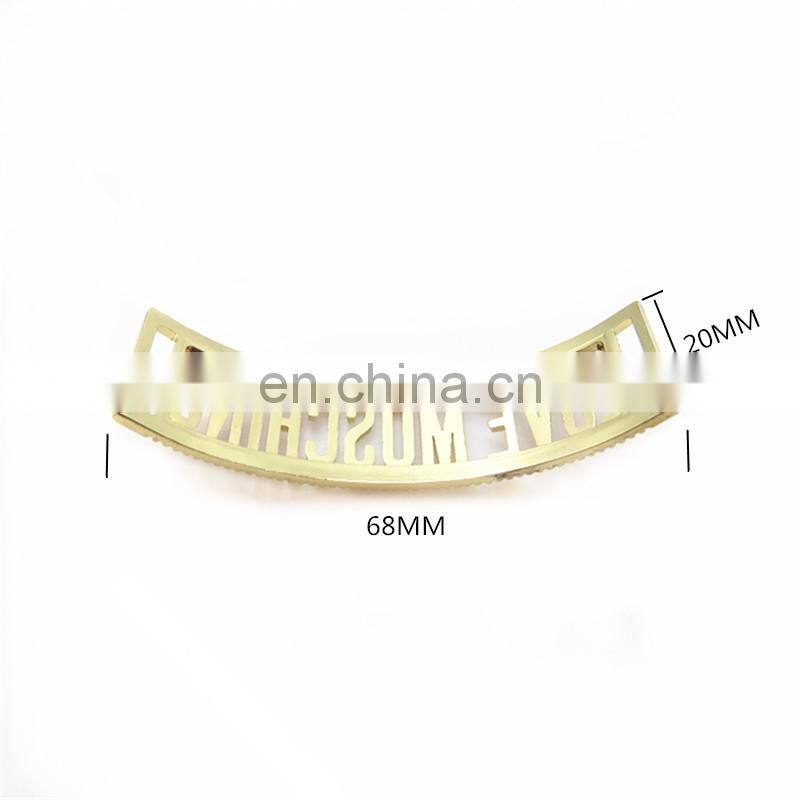 20MM Custom Gold Plating Brand Names Bags Logos