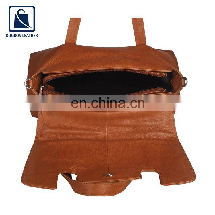 Saddle Shaped Optimum Quality Leather Made Women Use Small Handbag from Global Supplier