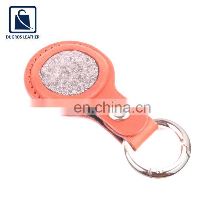 2022 New Arrival Nickle Fitting Superior Quality Modern Design Genuine Leather Airtag Key Chain from Indian Exporter