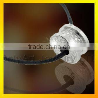 square cross pendant shiny polished titanium or stainless steel pendant for women or men