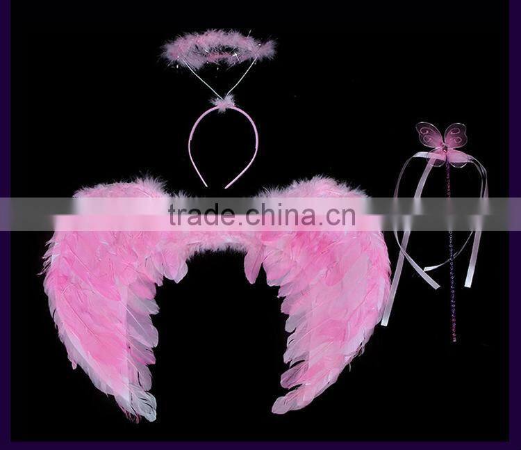 Wholesale fashion white Feather angel wing decoration Masquerade