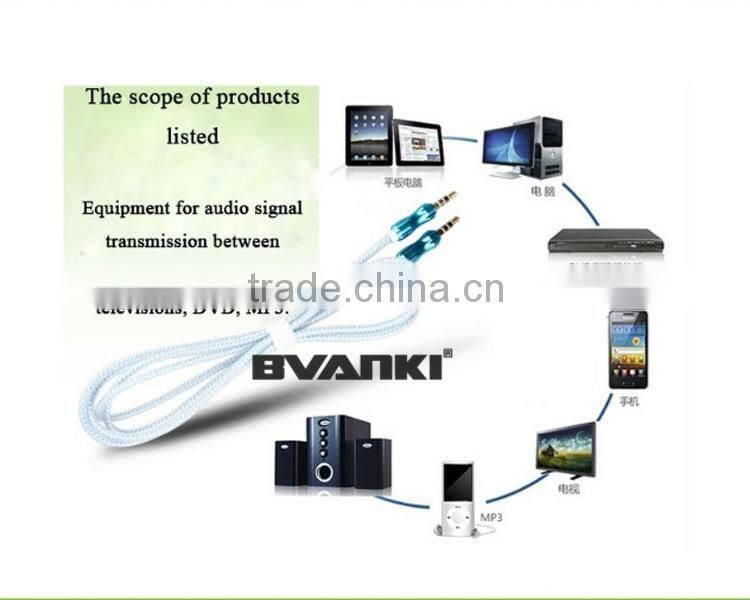 2016 best selling products Factory direct 3.5mm stereo male to male audio aux cable free samples