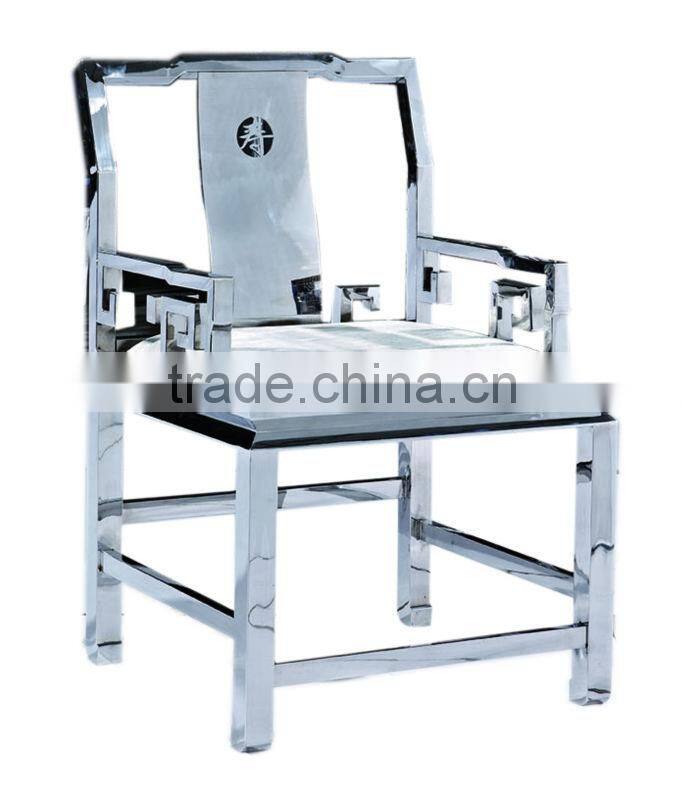 Stainless steel handrails hotel lobby chairs