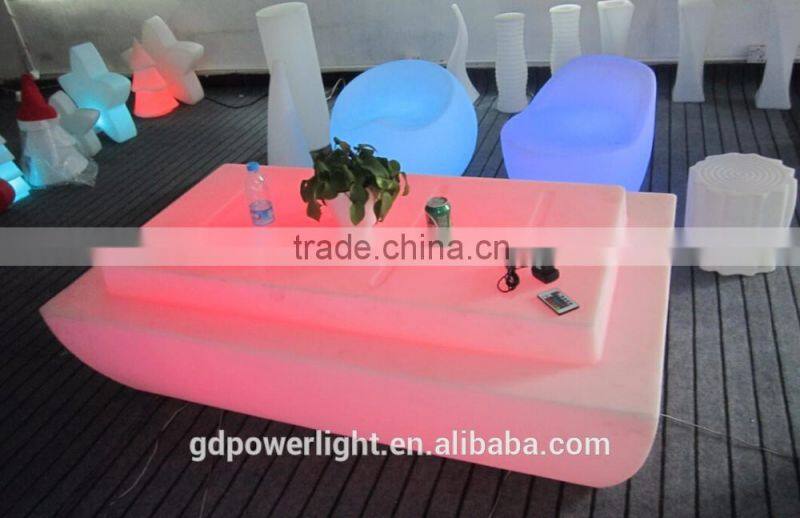 PE Plastic LED Bar Table with remote 16049A