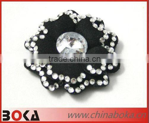 Flower shape rhinestones applique for clothes