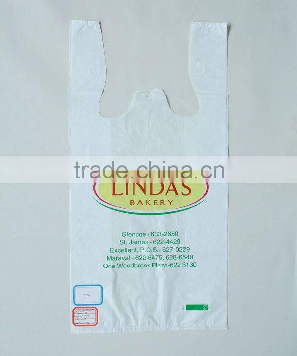 Customized Logo HDPE T-shirt Packing Bags