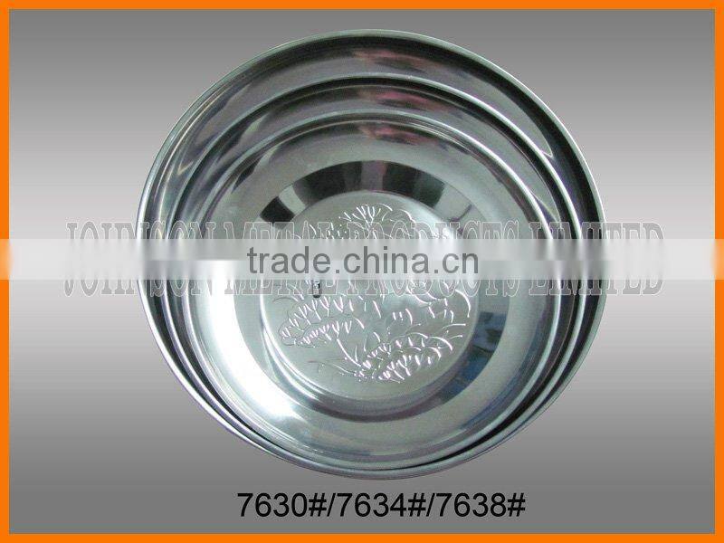 Serving Plate Decorated Lotus