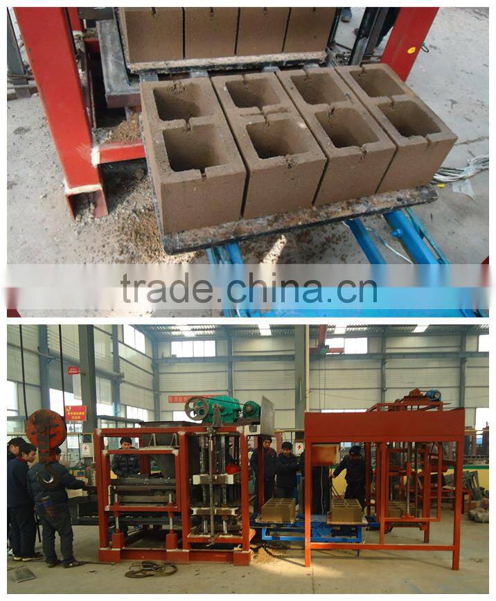 concrete block making machine with high viberating force /paving block machine QT4-25