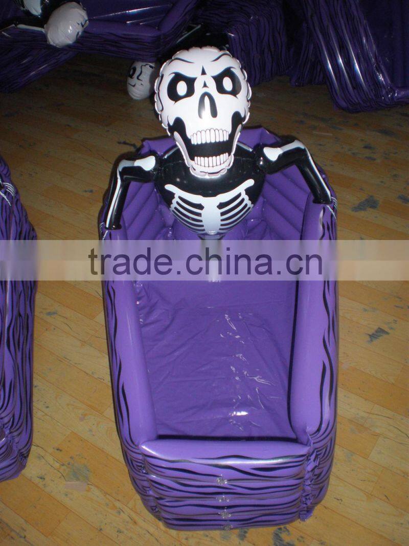 Inflatable ice cooler, pvc inflatable ghost cooler tub, palm tree buffet cooler