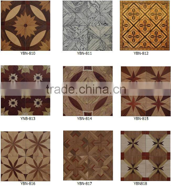elm wood flooring in art parquet design