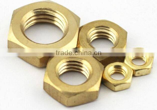 Brass hex nuts
