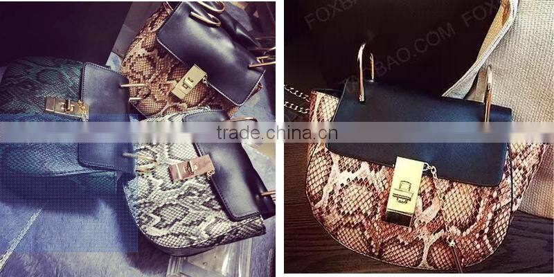 printing embossed snake skin Washed Pattern and PU Material decorative artificial leather for handbags