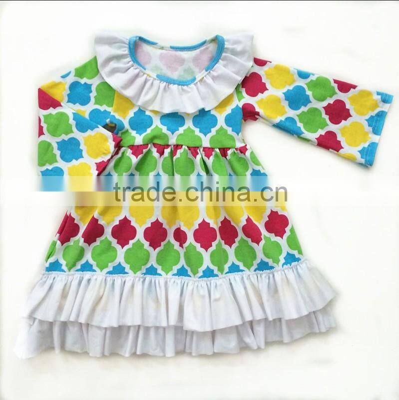 Hot sale baby clothes newest christmas childrens clothing wholesale girls christmas tunic set