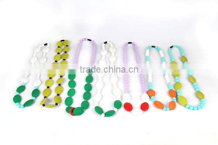 Food Grade Silicone Nursing Teething Necklace Wholesale For Mum And Baby
