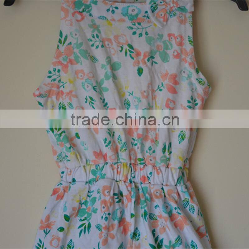 2016 Hot selling summer baby girls kids dress beautiful baby dress high qulity