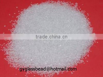 transparent glass sand