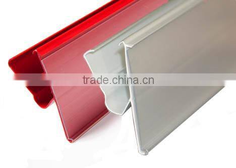 shelf price label holder / plastic data strip
