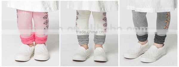 Flower jacquard ninth pants girl tube pantyhose tights