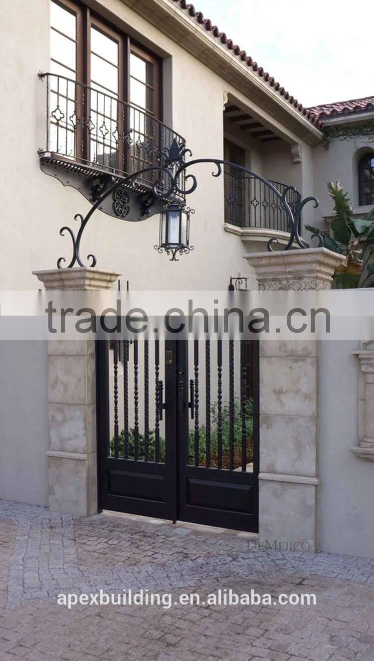 Wrought Iron garden gates door grill design exterior