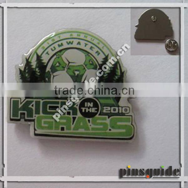 Promotional Cute Animal Design Plat Rainbow Epoxy Coating Badge