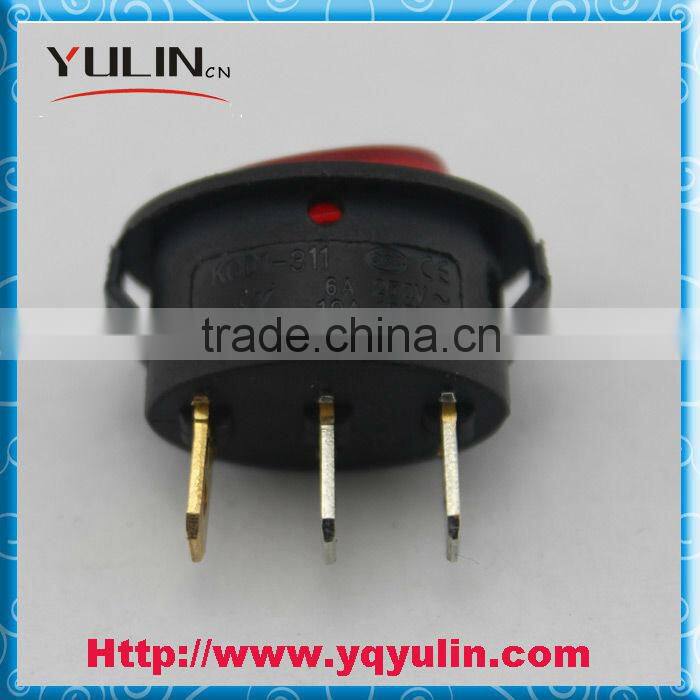 PA66 KCD1-311 3Pin ON-OFF 10A Custom Rocker Switch