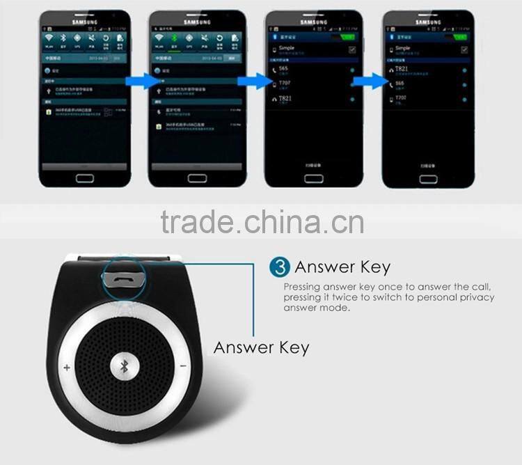 Dsp technology bluetooth handsfree car kit,Mini wireless car speakerphone