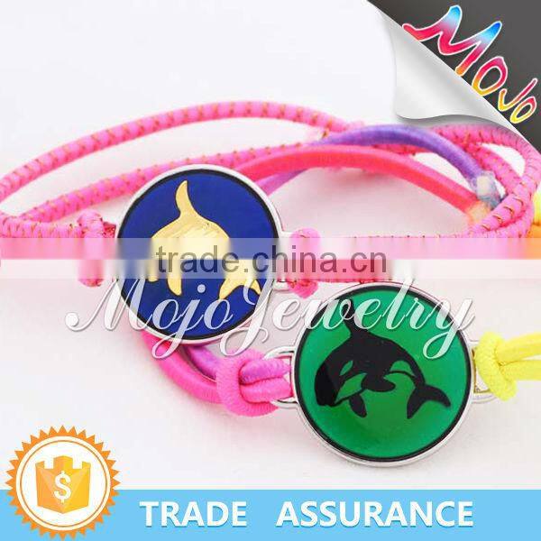Ancient Dinosaur Pattern Silver Plated Mood Charm Bracelet Jewelry