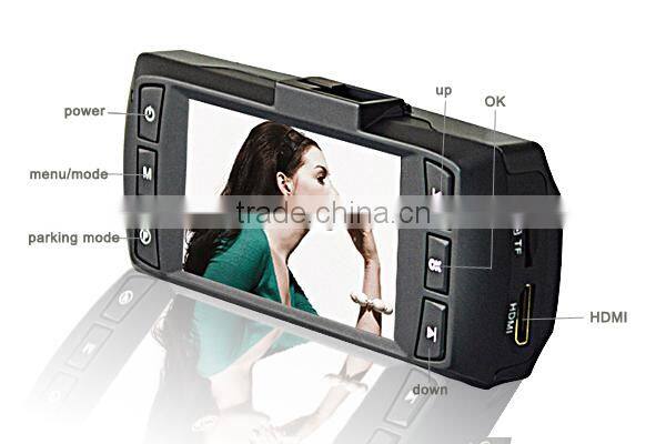 AC hot sell 2.7inch 1080P car dvr+supper nightvisionion mini dvr for car+H.264 h198