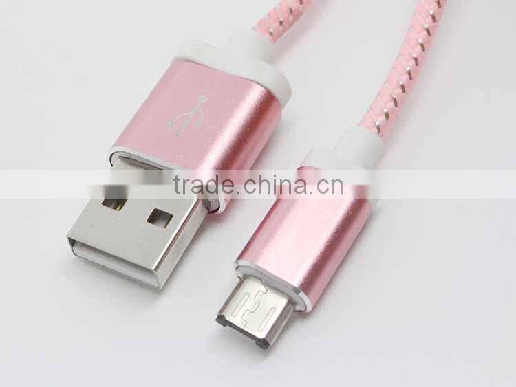 New Arrival !. led light cable micro usb. Double color luminous data cable