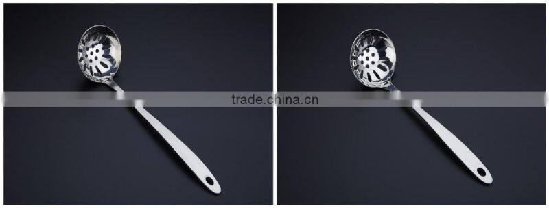 Mirror Polish Cookware Stainless Steel Cooking Slotted Spoon