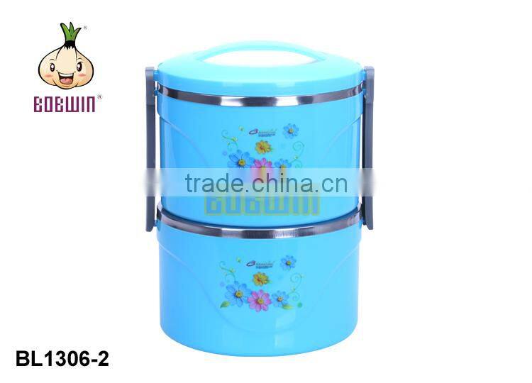 5L divided plastic insulated food container