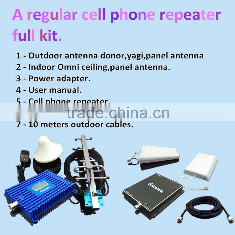 Cover 200-600sqm mobile signal repeater,pcs signal booster with ALC,cell phone signal booster