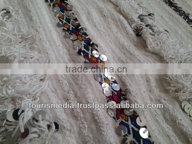 Vintage Moroccan wedding blanket 186cm x 136cm wholesale of handira