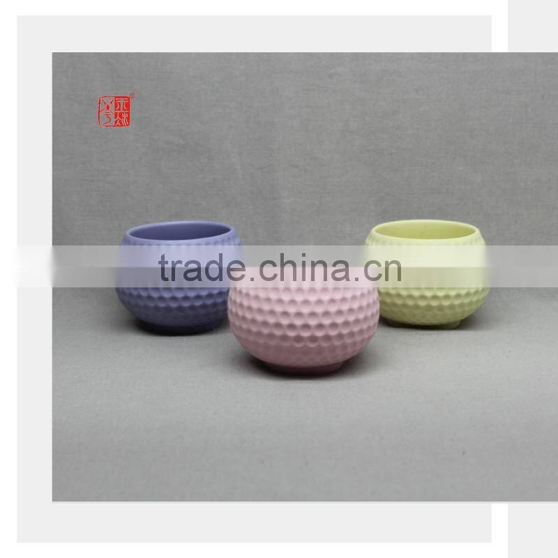 Popular Cup Shaped Ceramic Flower Pot for Succulent Plant