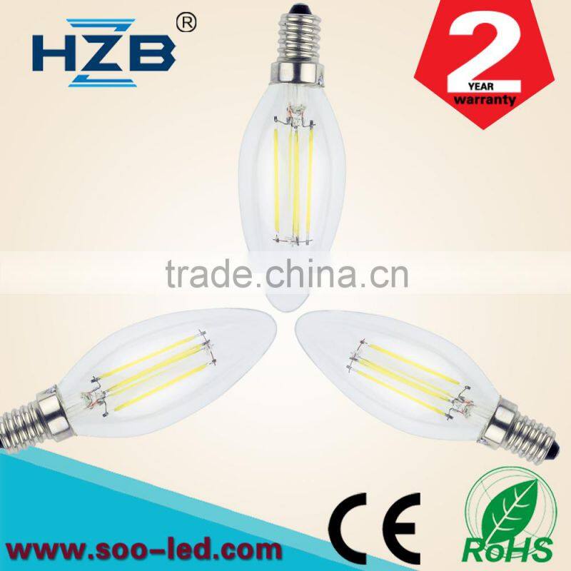Zhongshan lighting manufacturer led bulb E14 gold led bulb diffuser 2w