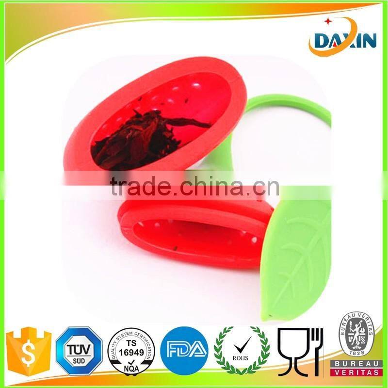 Strawberry Fruit Shape Silicone Tea Strainer/Infusers