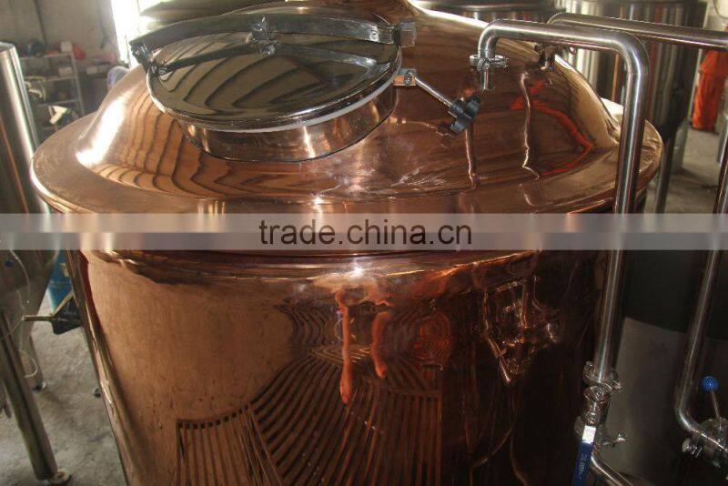 With manhole thermometer false bottom mash tun for sale