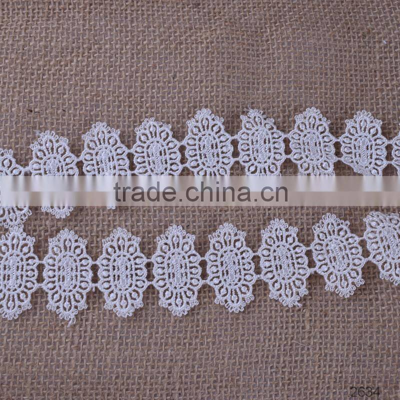 High quality rayon chemical lace guipure lace top-one china