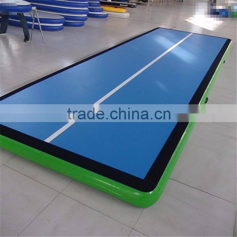 whole sale inflatable blue track mat