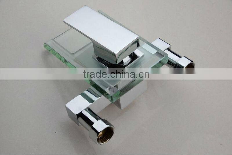 Wall mounted glass waterfall bath faucet QH0818W