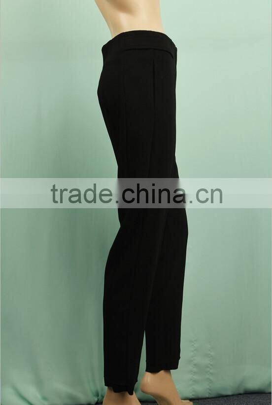 Wholesale clothing women's black balloon new design formal pants designs