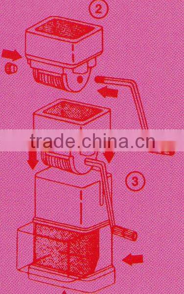 2015 BEST QUALITY NEW PLASTIC PP MANUAL VEGETABLE GRATER/VEGETABLE SLICER