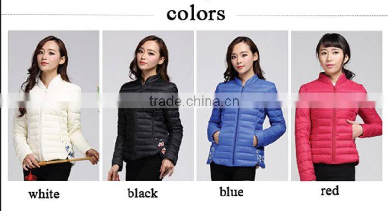 chinese clothing manufacturers outwear winter ladies down