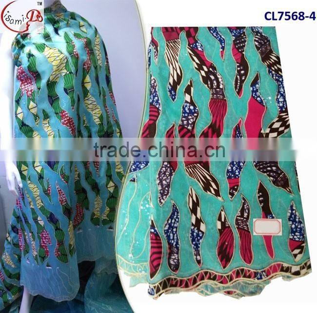 CL7568 2016 Chowleedee High quality Top Fashion Latest Design wax lace