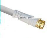 F plug cable,plastic moulding plug,RG59RG6/3C2VOFC/CCS/CCA coaxial cable