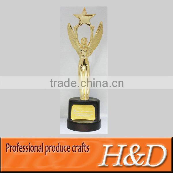 glowing up metal award trophy