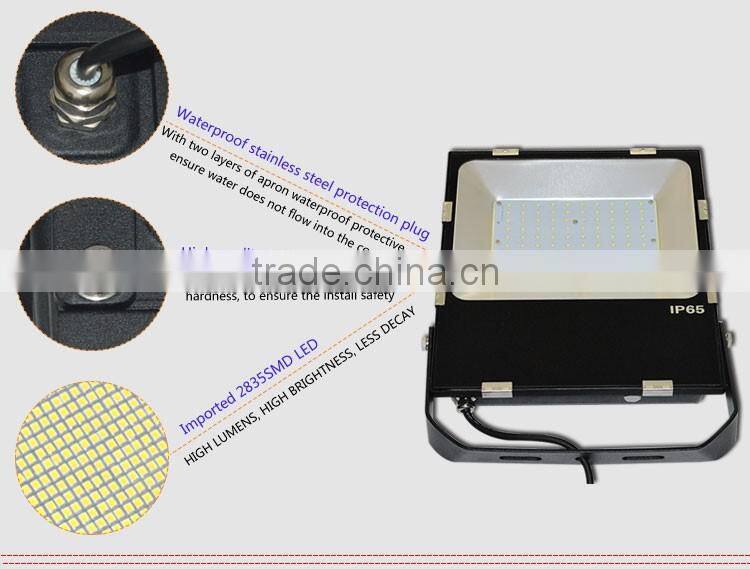 SMD LED Flood Lamps Lighting 100W IP65 of high pressure sodium replacement UL Listed Meanwell Driver