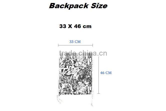 Fashion custom printing korean backpack 3d printed backpack